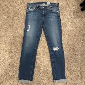 AG Adriano Goldschmied Dark Blue Skinny Jeans